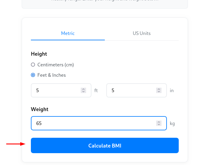 bmi calculation
