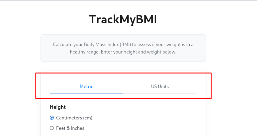 trackmybmi bmi calculator
